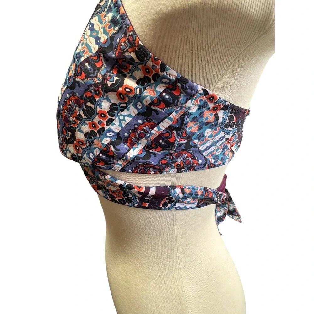 Athleta Marrakesh Twister Bikini Set Boho Geo Print Swim Suit Beach‎ Resort XL